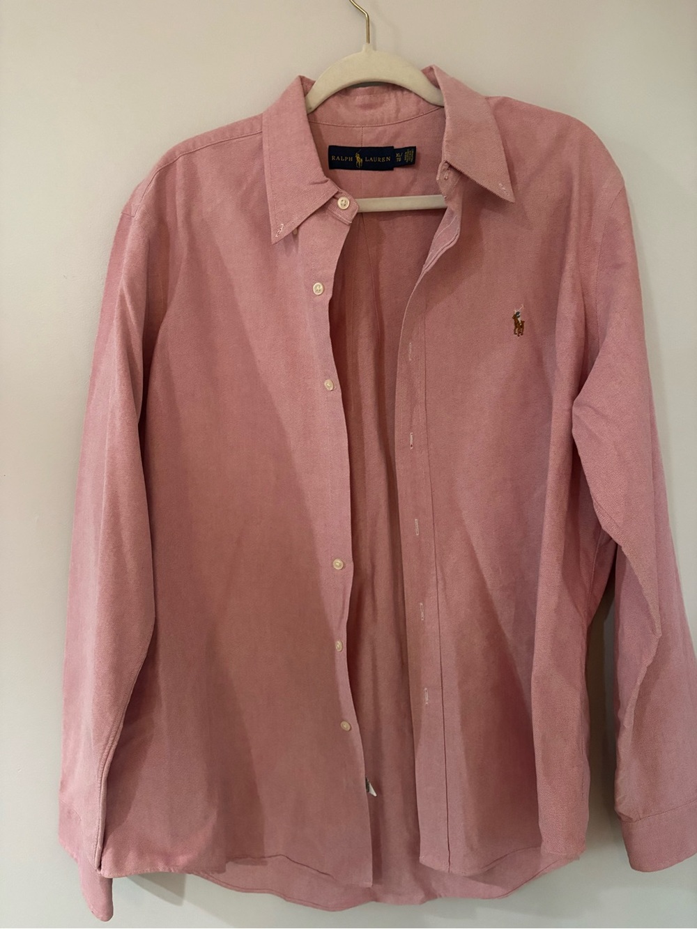 Ralph Lauren Pink Oxford Button-Down Dress Shirt